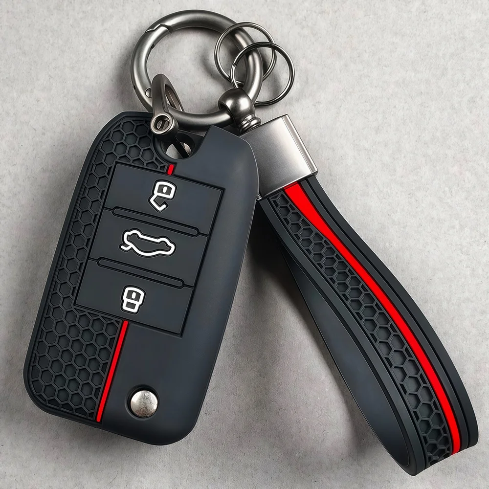 Silikon-Schlüsselhülle für Roewe RX5 MG3 MG5 MG6 MG7 MG ZS GT GS 350 360 750 W5 Zubehör Auto-Styling