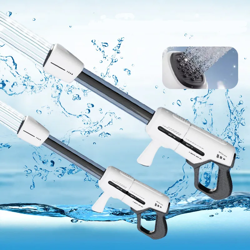 Pistola per cannone ad acqua estraibile a 15 fori, giocattoli da tiro a lungo raggio di grande capacità, giocattolo per giochi d'acqua alla deriva sulla spiaggia