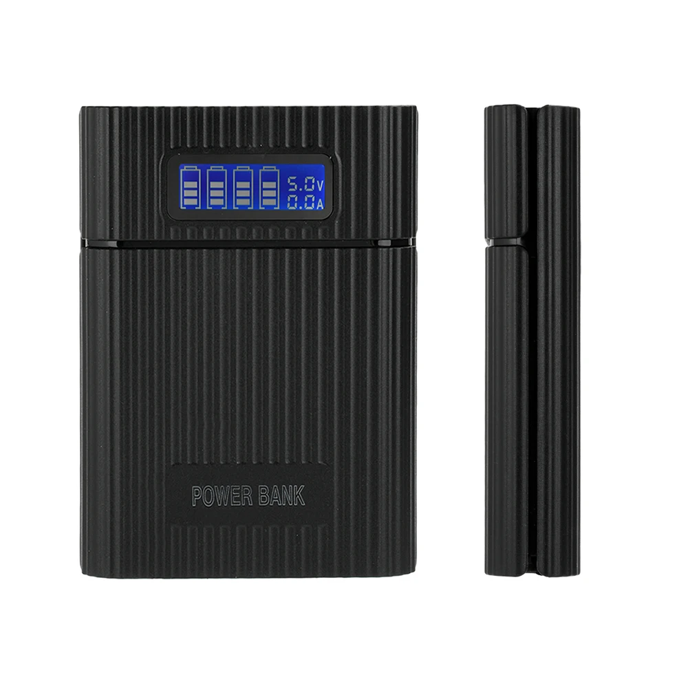 18650 Держатель батареи Power Bank Чехол 18650*4 5 В Dual USB Цифровой дисплей Зарядка DIY Корпус для мобильного телефона Коробка для хранения батарей