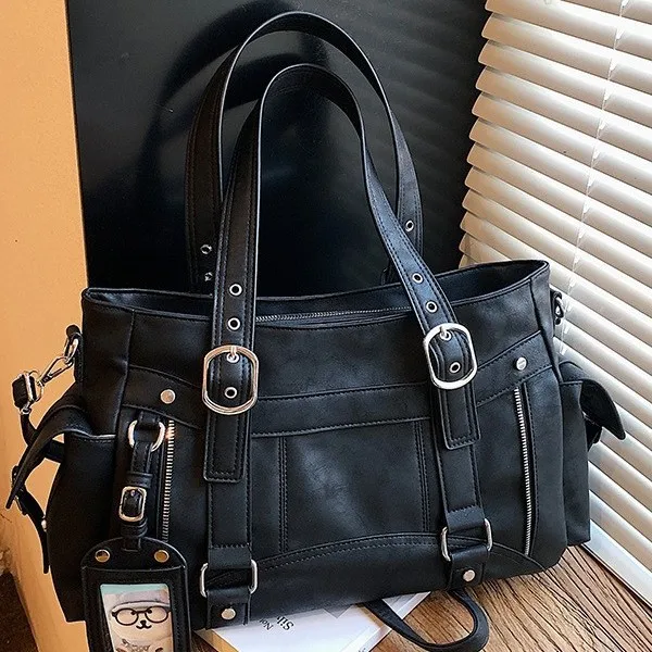2026 Hot Vintage Large Capacity Women's Crossbody Bag Versatile Shoulder Underarm Commuting Handbag Tote for Travel