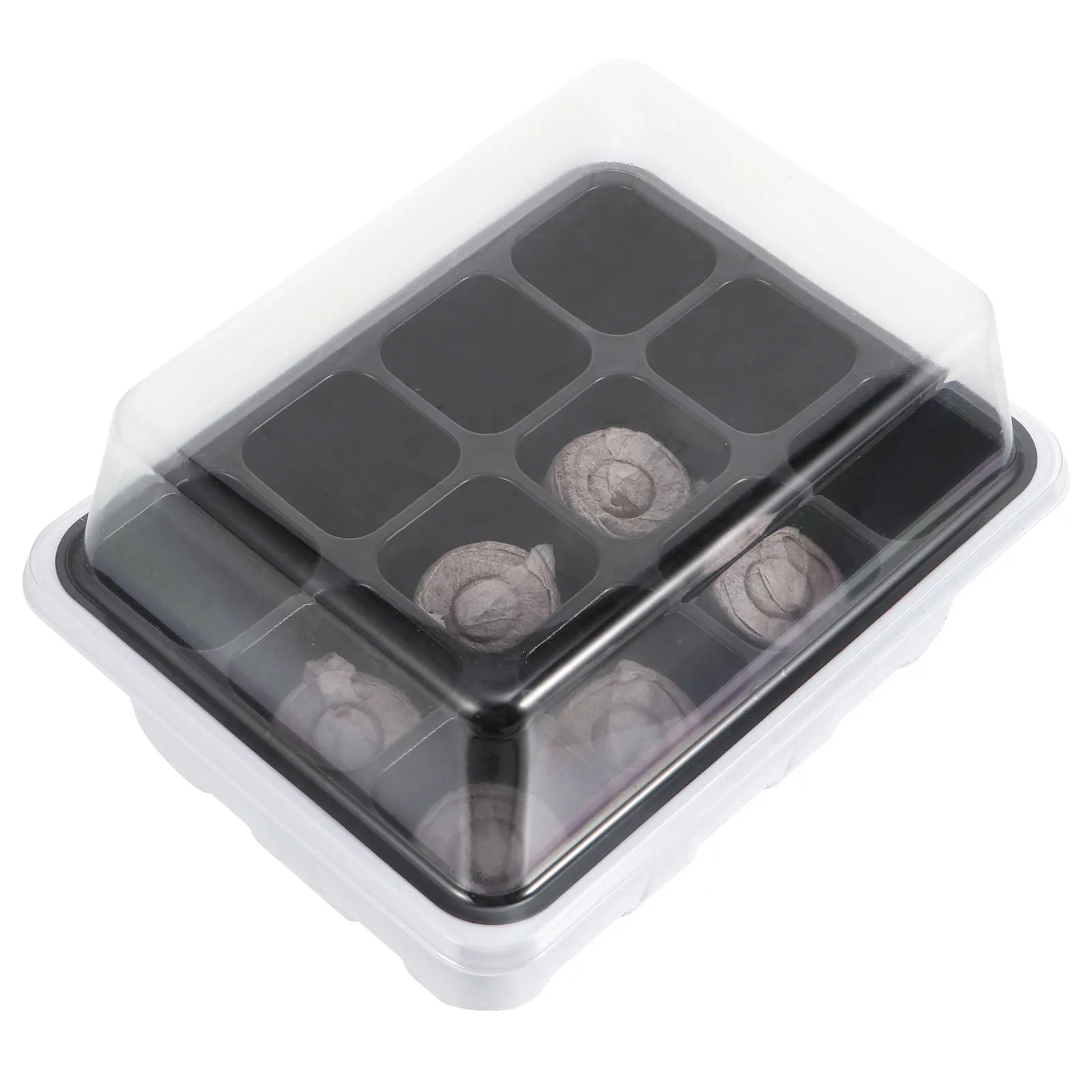 1 Set Soil Block Plugs Tray Garden Starter Planting Nursery Container Reusable Growing Tray For Germination Root Development