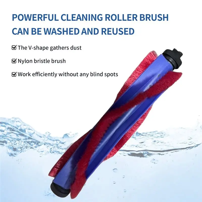 【كرنيفال عيد الميلاد】3 قطعة فرشاة دوارة وفرشاة جانبية بديلة لـ Dyson Spot + فرك AI أجزاء المكنسة الكهربائية الروبوتية الجانب الرئيسي Br