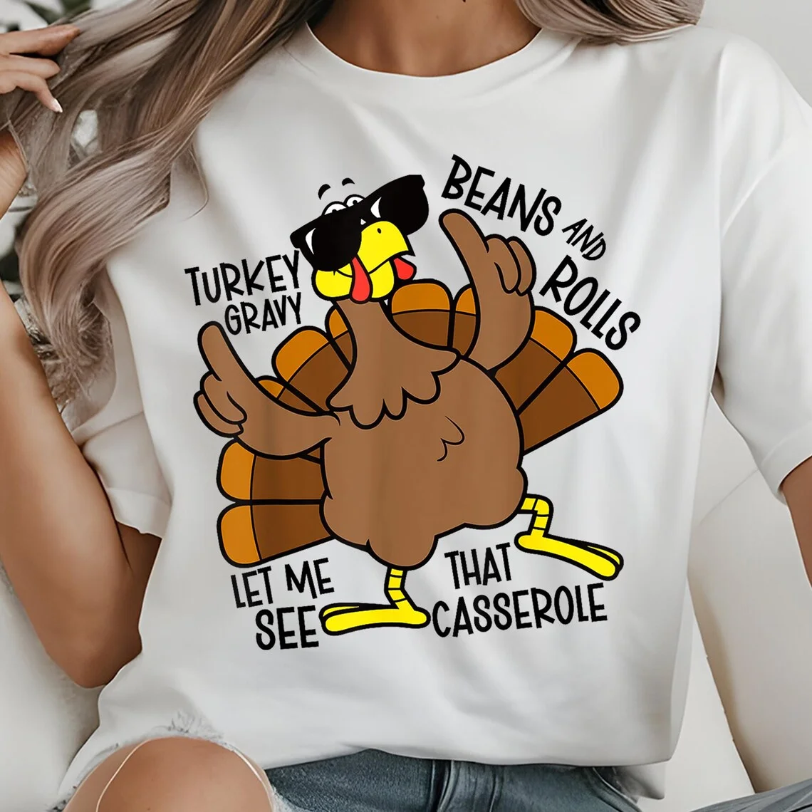 تركيا المرق الفاصوليا واللفائف مضحك الشكر الشارع الشهير النساء تي شيرت Harajuku ملابس قصيرة الأكمام الصيف تيز بلايز عادية