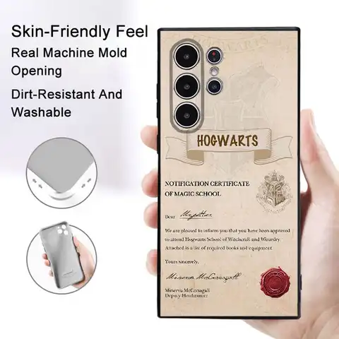 Funda de teléfono Popular h-harry p-potter para Samsung Galaxy S25 S24 S22 S23 Ultra S21 S20 Plus, funda suave antideslizante esmerilada