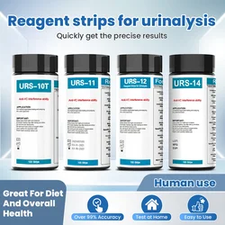 Veterinary Human 10/11/12/14 Parameters Urine Analyzer Test Strips Suit for W-200B/W-600/IU-100 Reagent Strips for Urinalysis