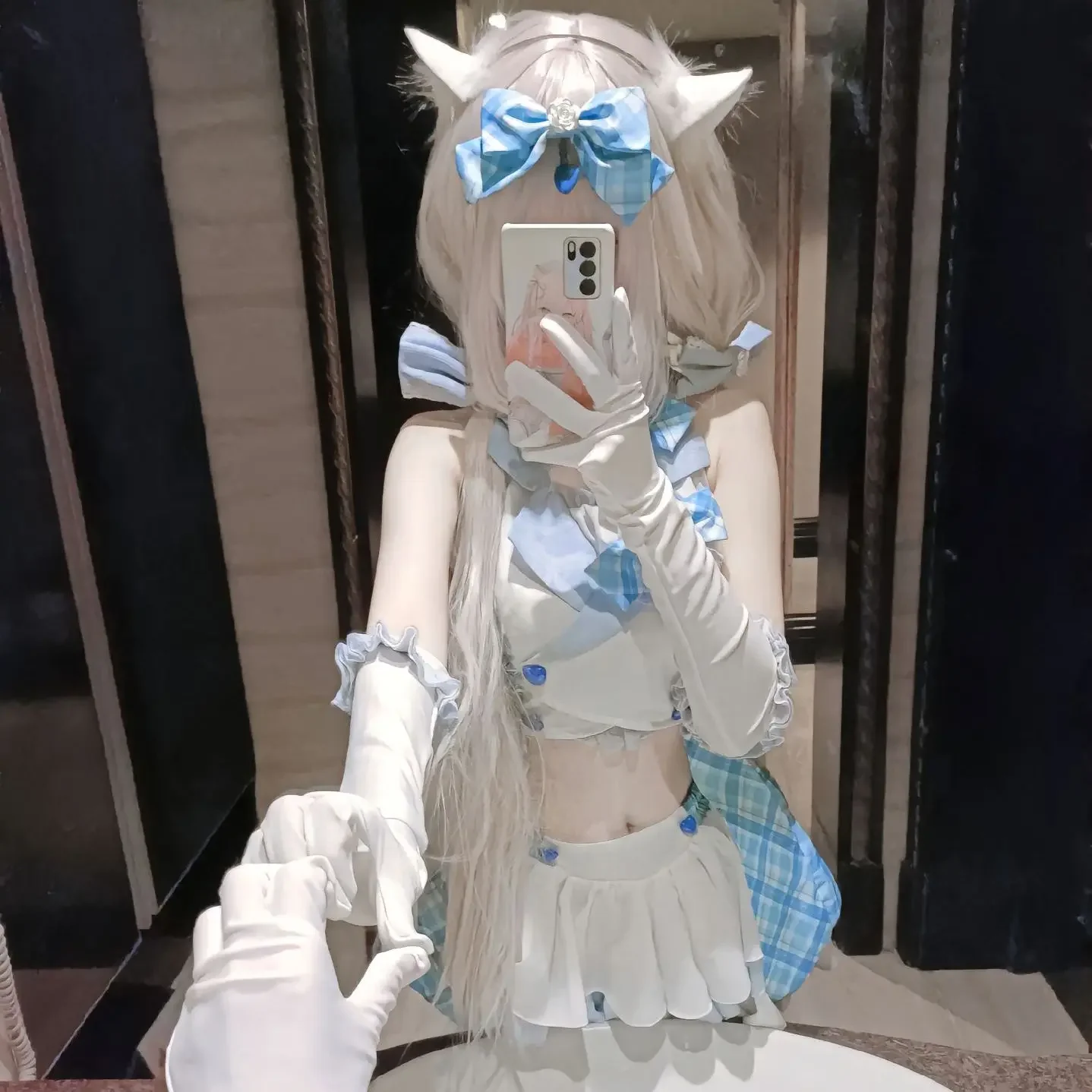 

Game Cosplay Dress Suit Sexy Cat's Costume With Cat Tail Anime Set Cute Game Cosplay Chocolate ＆ Vanilla Maid Outfit 2025