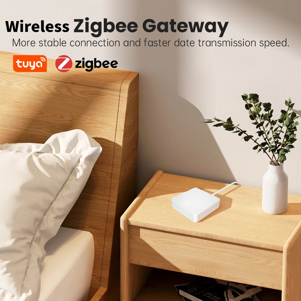 Tuya Smart Home ZigBee 3.0 Gateway Hub 2.4G WiFi Bridge Smart Life APP Remote Control Voice Works With Alexa Google Assistant