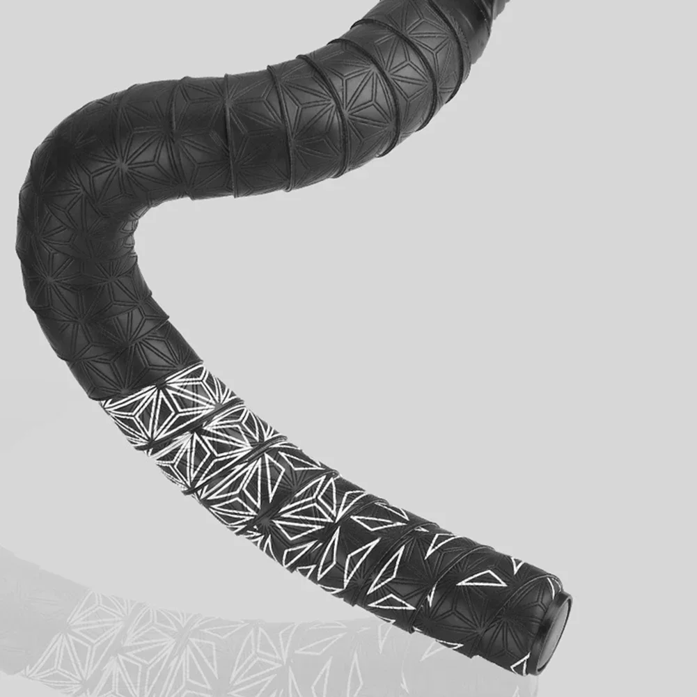 1 Pair Road Bike Handlebar Tape, Anti-Slip Shock Handle Bar Tape with PU Anti-Vibration Wrap, Bicycle Handlebar Durable Tape