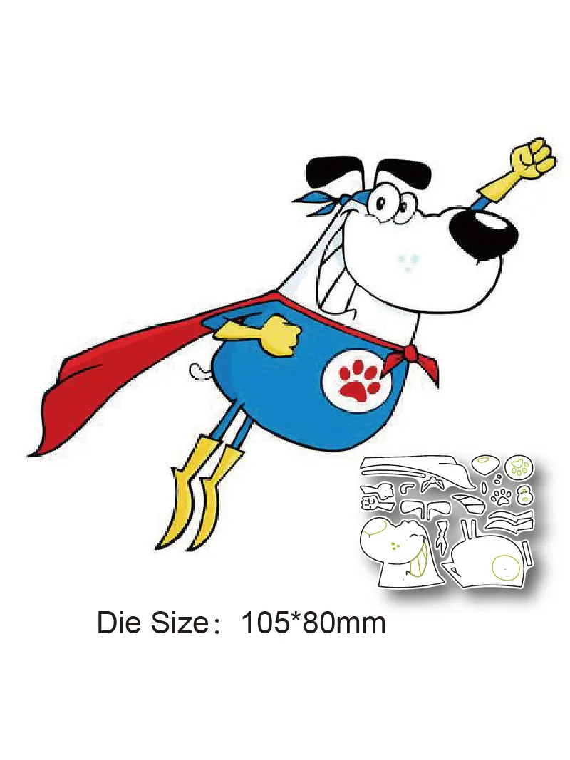 Cartoon Animais Metal Cutting Dies, Scrapbooking Emboss, Modelo de Clipbook, Cartão, Handmad Dies, Decorar, Novo, 2023