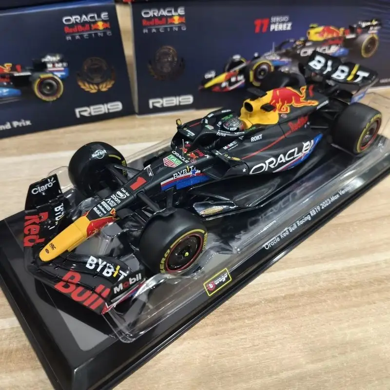 Nuevo Caliente Bburago 1:24 Red Bull F1 Rb19 Austin Us estación coche de aleación miniatura Diecast modelo 1 #   Carreras de fórmula de juguete Max Verstappen