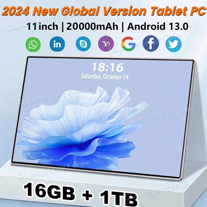 

2024 Global Original Tablet IPad Air Pro 16GB 1TB Tablet 10-Core Android 14 Tablet PC Dual SIM 5G Calling Wifi Tablette Android