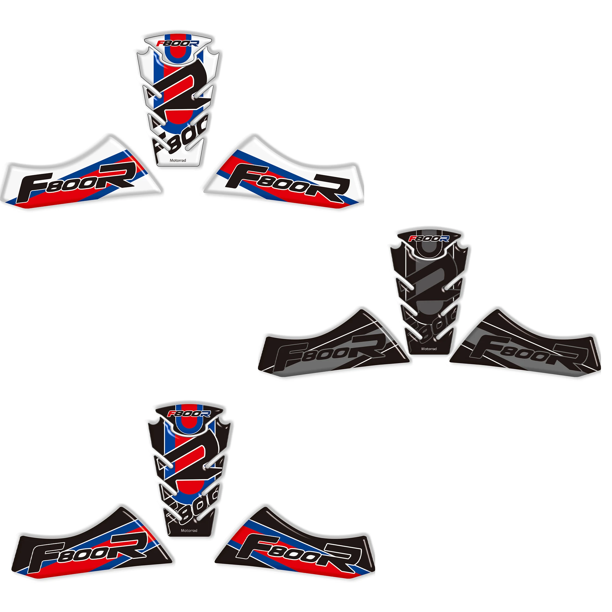 

3D resin fuel tank pad sticker decoration and protection for BMW F800R motorcycle fuel tank