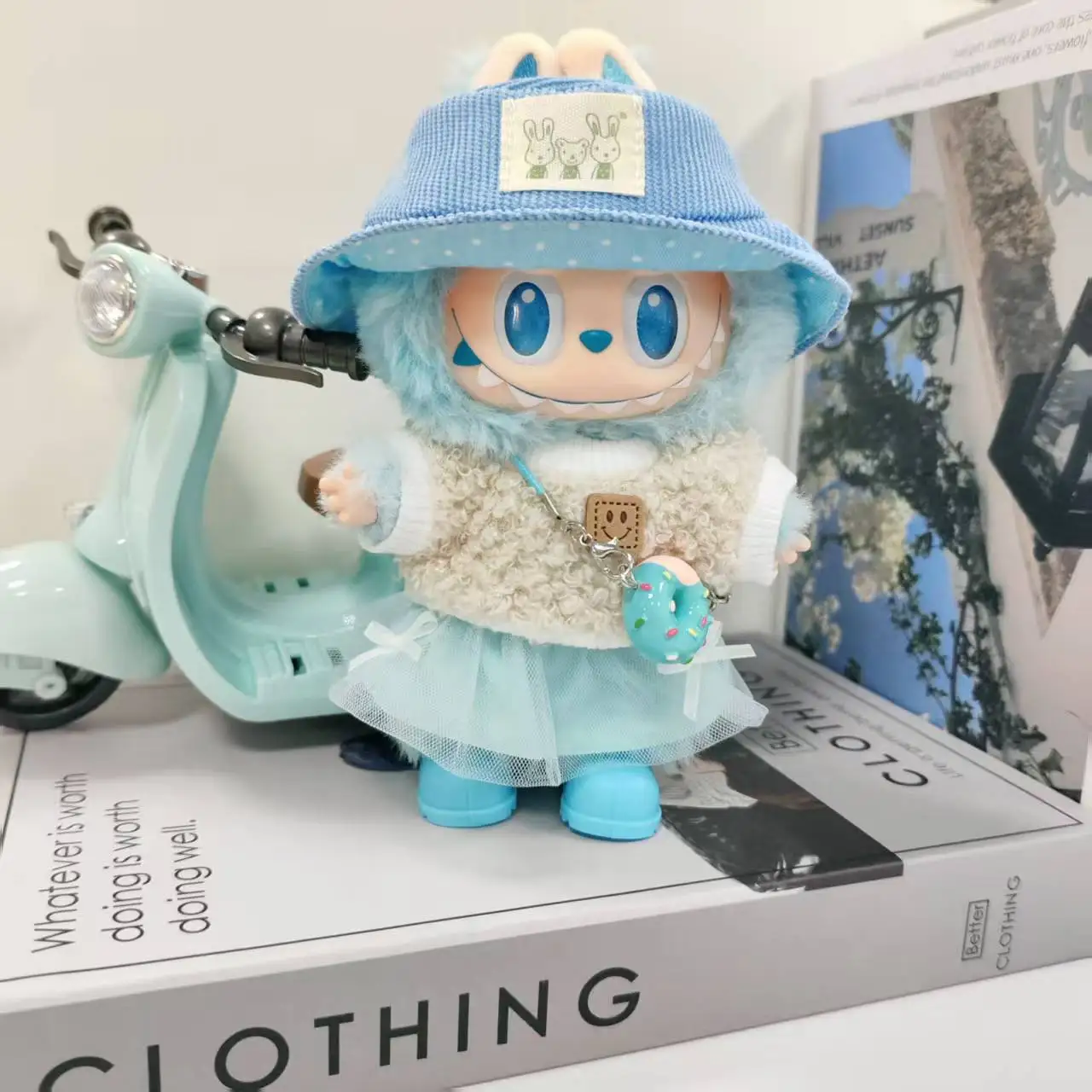 Ubranka dla mini lalek, akcesoria dla koreańskich idolów Kpop Exo, pasujące na lalki Labubu Idol 15-17 cm, bawełniany strój wymienny dla lalek 10cm, prezent odzieżowy.