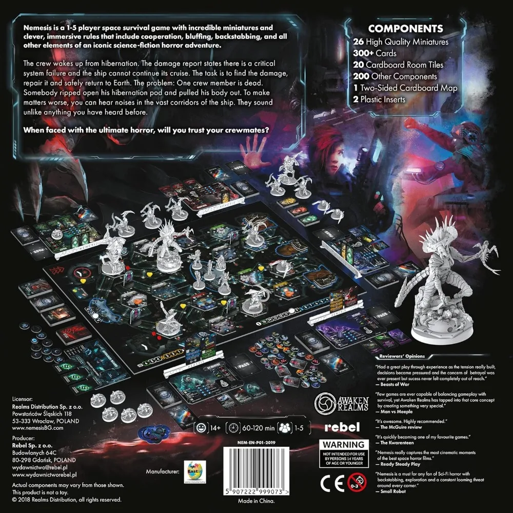 Board Game | Sci-Fi Horror  Miniatures | Strategy  Cooperative Adventure Game for Adults and Teens | Ages 14+