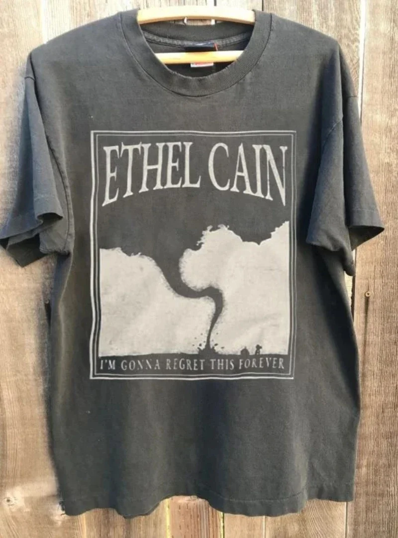 Ethel Cain 2025 Tour Graphic Charcoal Kurzarm Unisex T-Shirt S-4XL Vtg Shirt Graphic 2026 Sommer Neu Damen – Detail 3