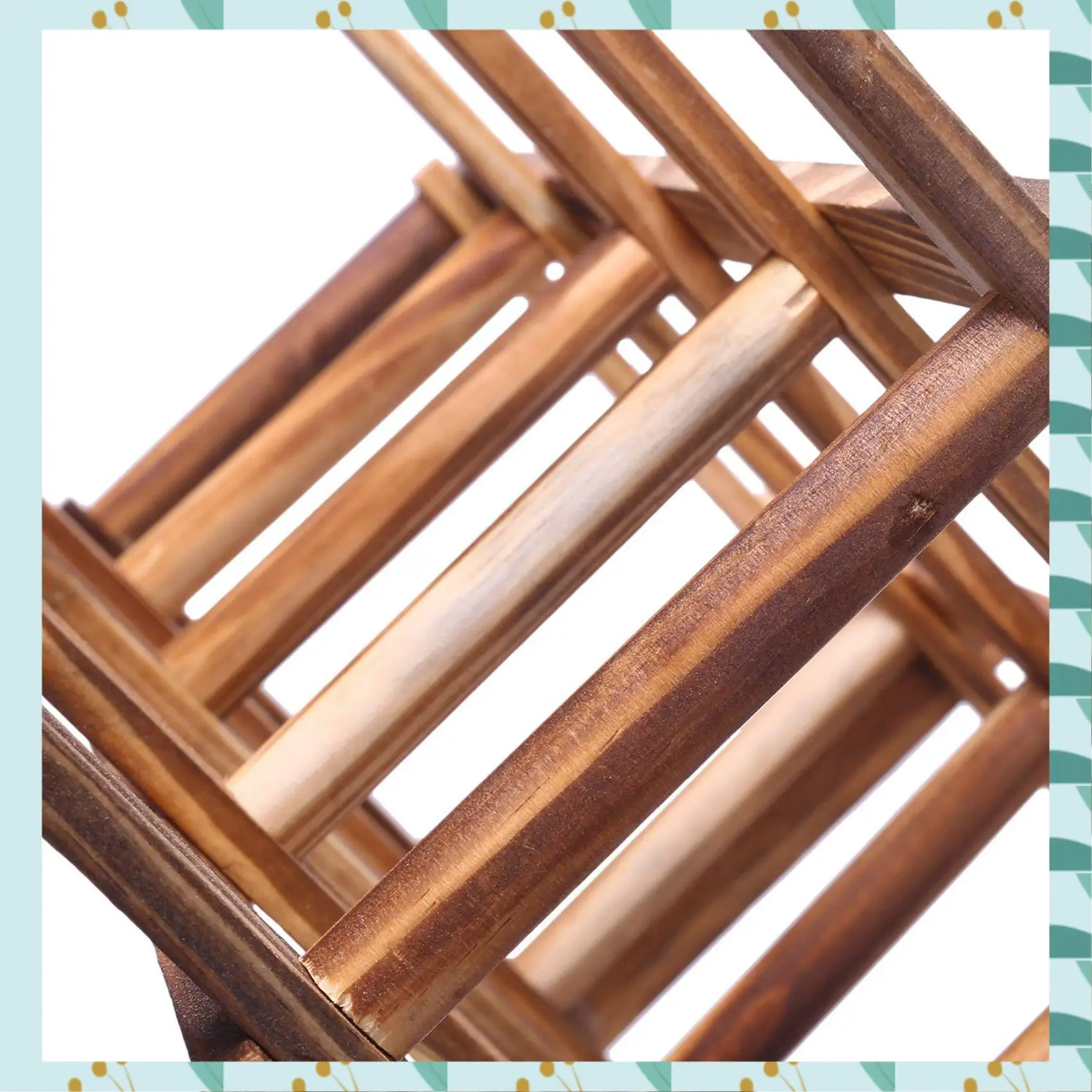 

A71P 2X Wooden Red Wine Rack 10 Bottle Holder Mount Bar Display Shelf Folding Wood Wine Rack Alcohol Neer Care Drink Bottle