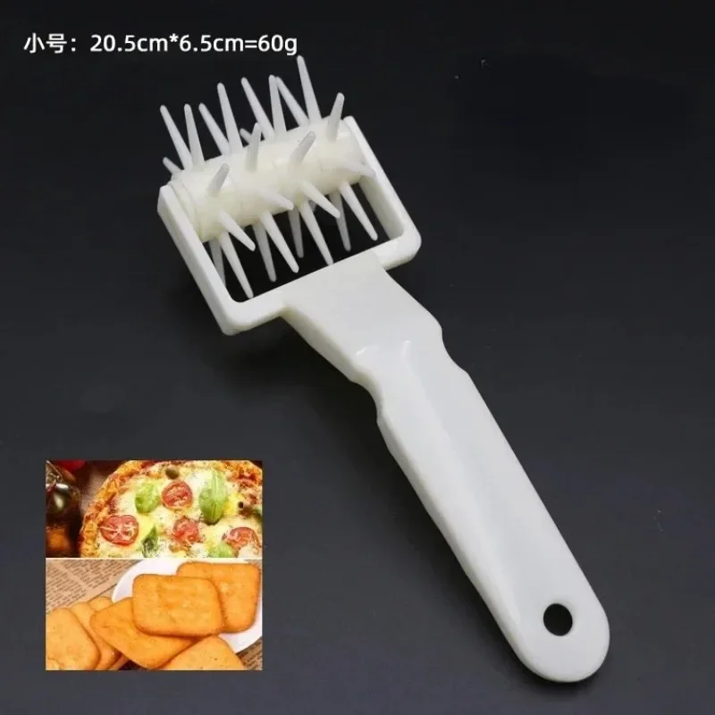 1pcs Pizza Rolling Pin Punch Pastry Roller Pin Biscuit Dough Pie Hole  Embossing Dough Roller Lattice Craft Baking Cooking Tool