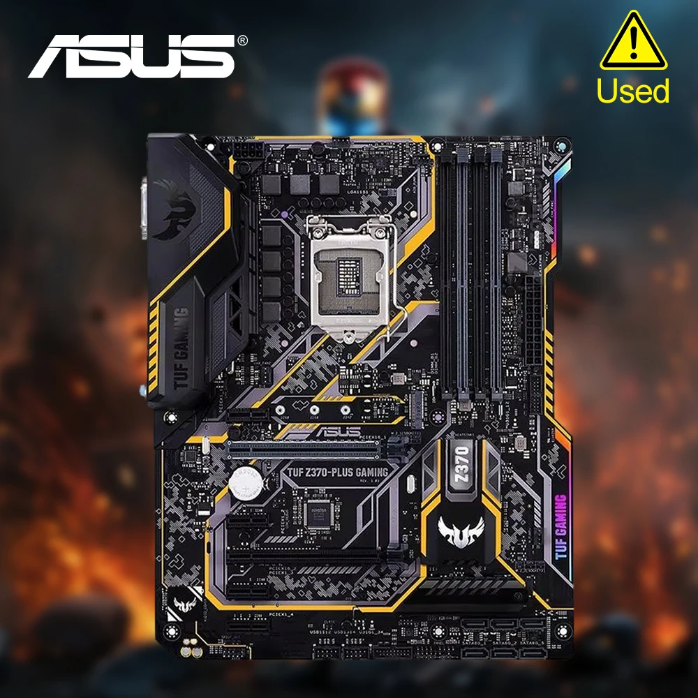 Placa base ASUS TUF Z370-PLUS GAMING Z370 LGA 1151 LGA 1151 para CPU i7-8700K i5-8600K i7-9700K DDR4 M.2 HDMI para juegos
