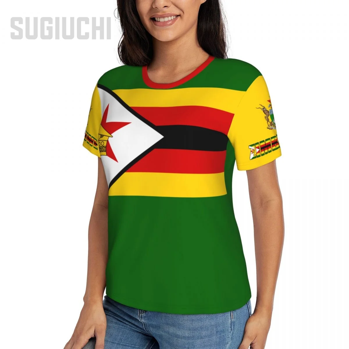 Unisex Nation T-shirt Zimbabwe Flag T-shirts For Men Women Soccer Football Fans Gifts Custom clothes tee view 5