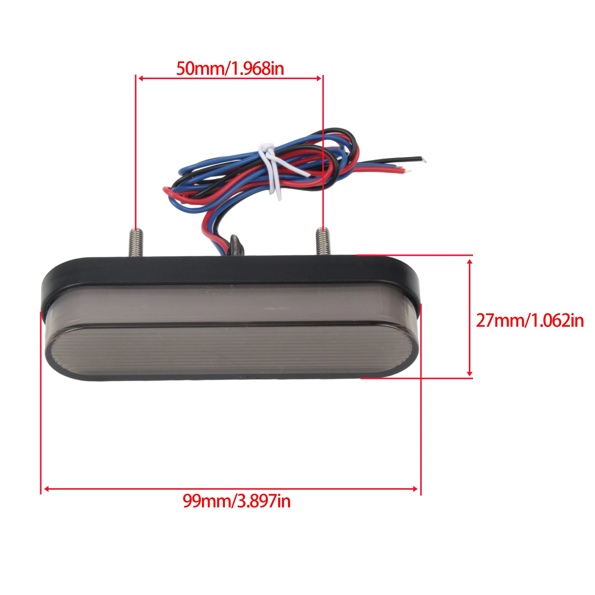 LED Tail Light 12V 24V High Low Red Stop Lamp Motorcycle Brake Taillight For Chopper Crusier Scooter Dirt Pit Bike ATV view 6