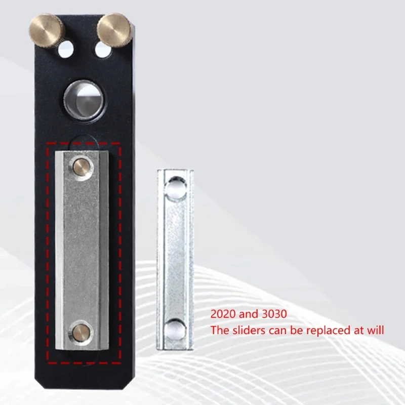 Aluminum Alloy Single Hole Punch Tool Woodworking Drilling Locator Suitable For Architects & Home Renovation Enthusiasts