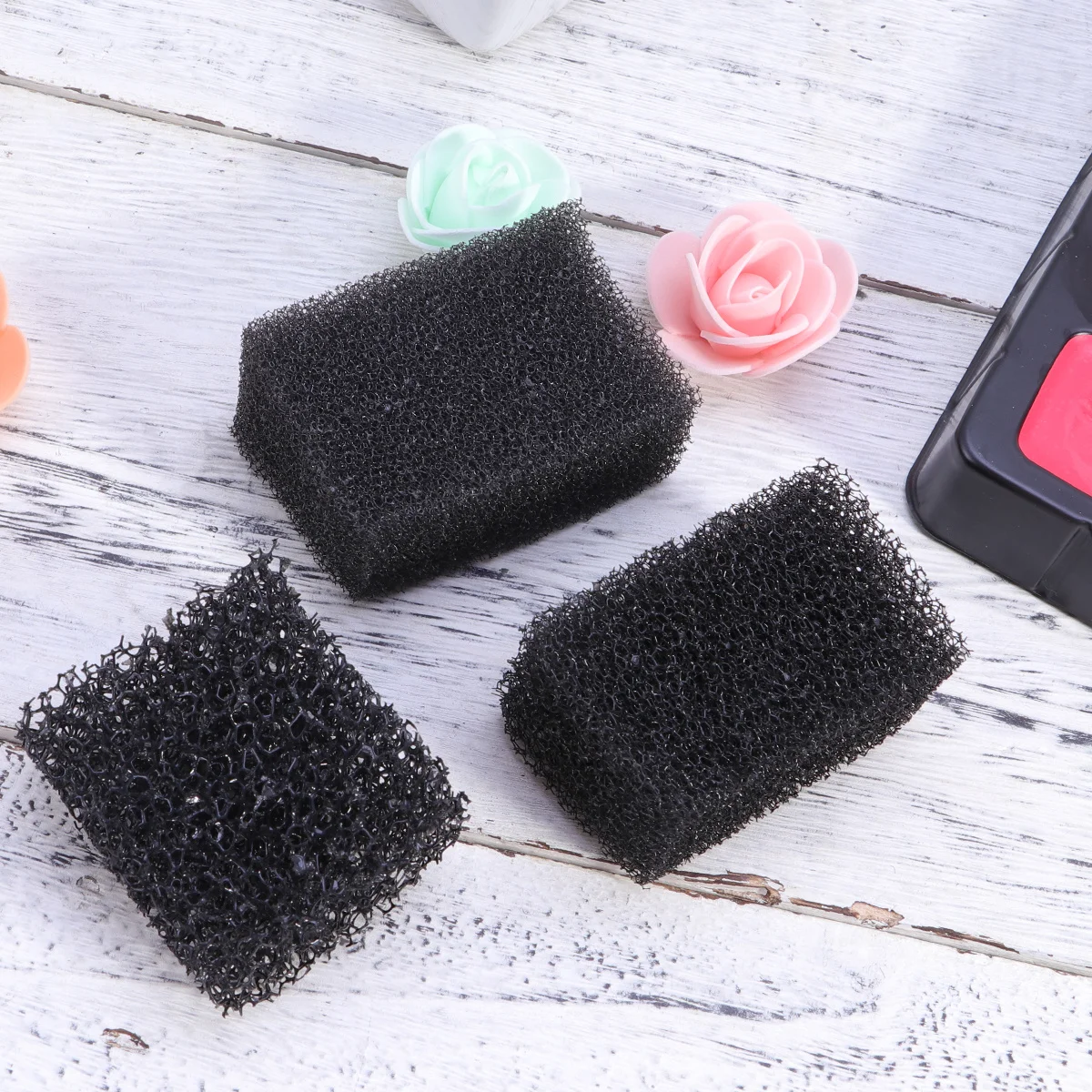 

3pcs Makeup Stipple Special Effect Sponge Blood Makeup Sponge For Halloween Cosplay Freckles Scars Texture Black Face Body