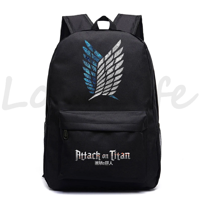 Mochila Attack On Titan Backpack School Backpack Student Knapsack Men Travel Bagpack Women Rucksack Laptop Bags Students Bookbag