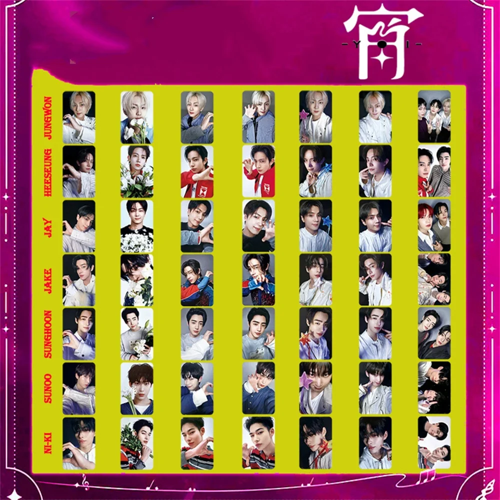 KPOP idols cartes LOMO personnelles 7 pièces/ensemble nouvel Album cartes photo HD HEESEUNG NI-KI SUNOO SUNGHOON JUNGWON carte postale Fans cadeau