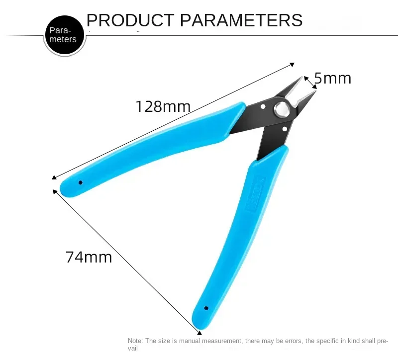 170 Oblique Pliers High Hardness and Strong Blade Sharp Gundam Model Water Mouth Pliers Stainless Steel Wire Cutter 1PC