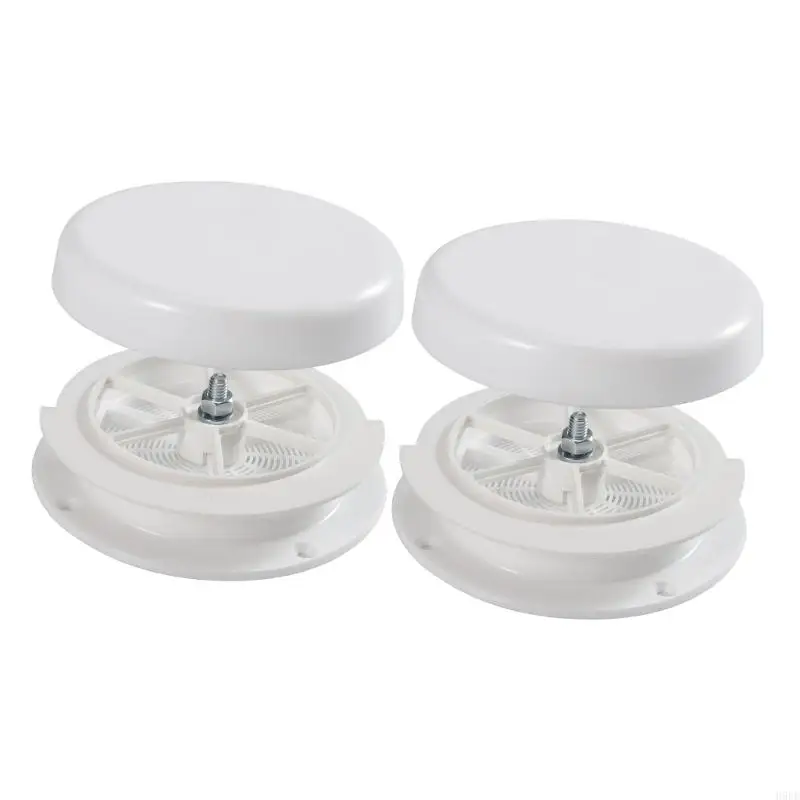 

Pack Of 2 Mushroom Vent Covers For Recreational Vehicle Roof Improves Circulation And Blocks Moisture Dust H9EE