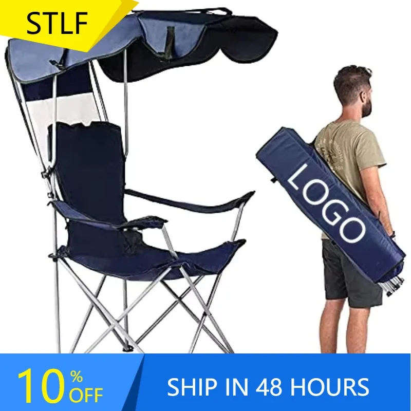 

STLF Waterproof and UV-resistant Beach Chair with Sunshade, Lightweight Camping Chair with Sunshade, Beach Chair with Canopy