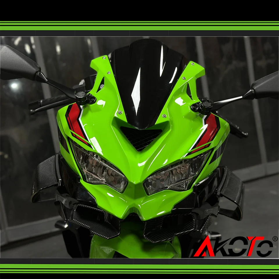 

Motorcycle New Style Winglet Wing Kit Spoiler Fairing Aerodynamic Winglets Cover For Kawasaki Ninja ZX4RR ZX-4RR ZX4R ZX-4R 2024