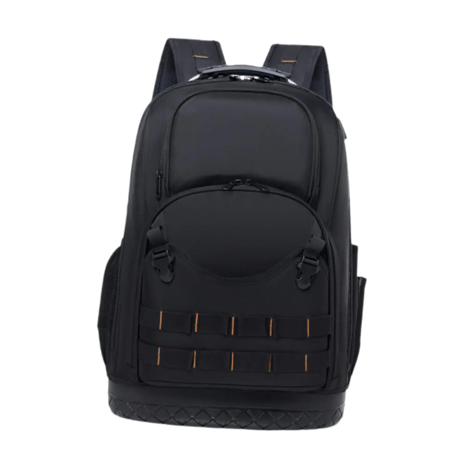 

Рюкзак для инструментов с двойными лямками, аксессуар с формованным жестким дном, сверхмощный рюкзак, сумка для инструментов, строитель