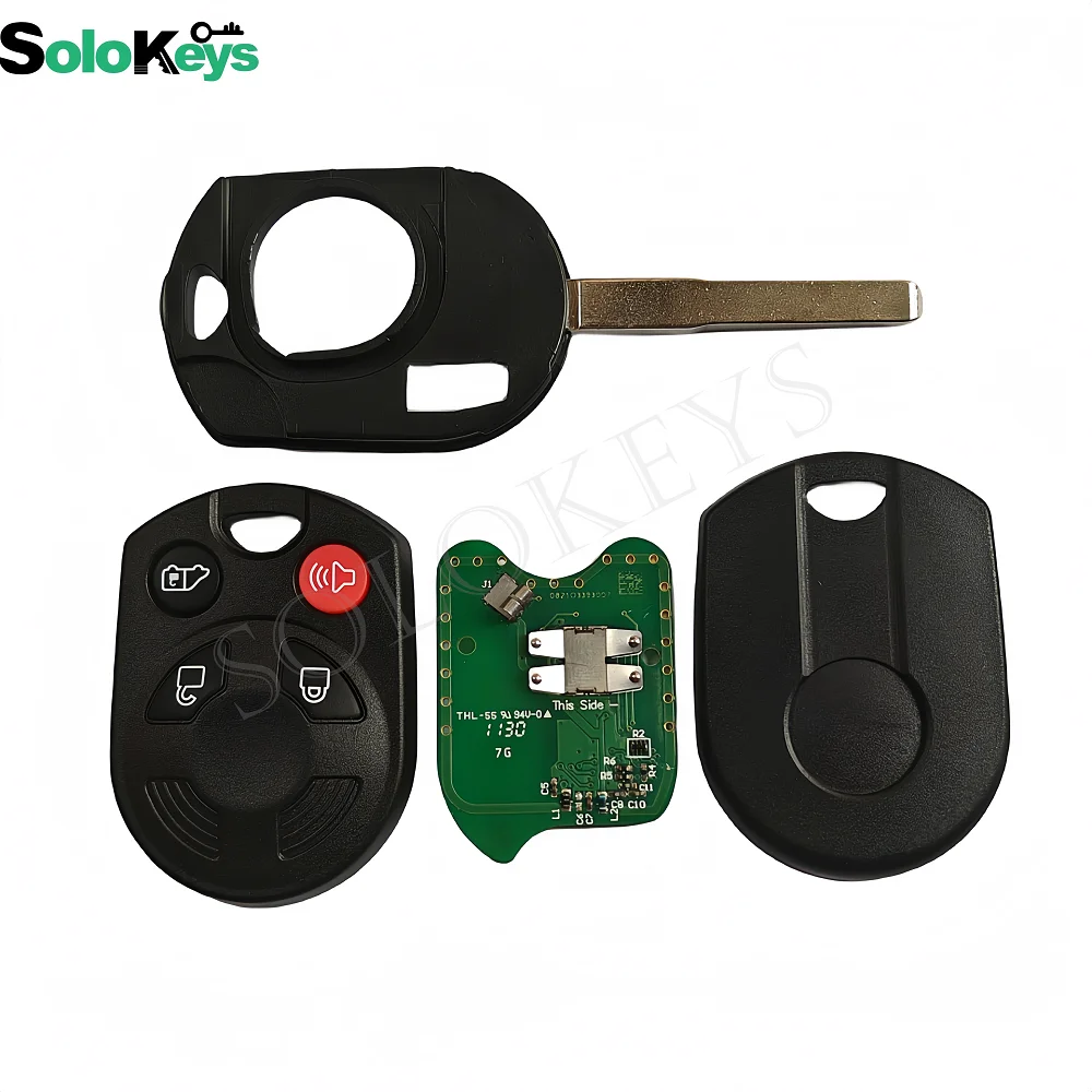 SOLOKEYS OUCD6000022 dla FORD TRANSIT CONNECT klucz zdalny oryginalna płyta Aftermarket obudowa kluczyka 315MHZ 4 d63chip 40Bit z LOGO