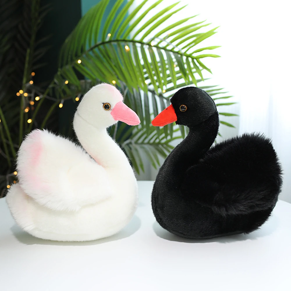 

Cute Black White Swan Stuffed Plush Toy Birthday Gift