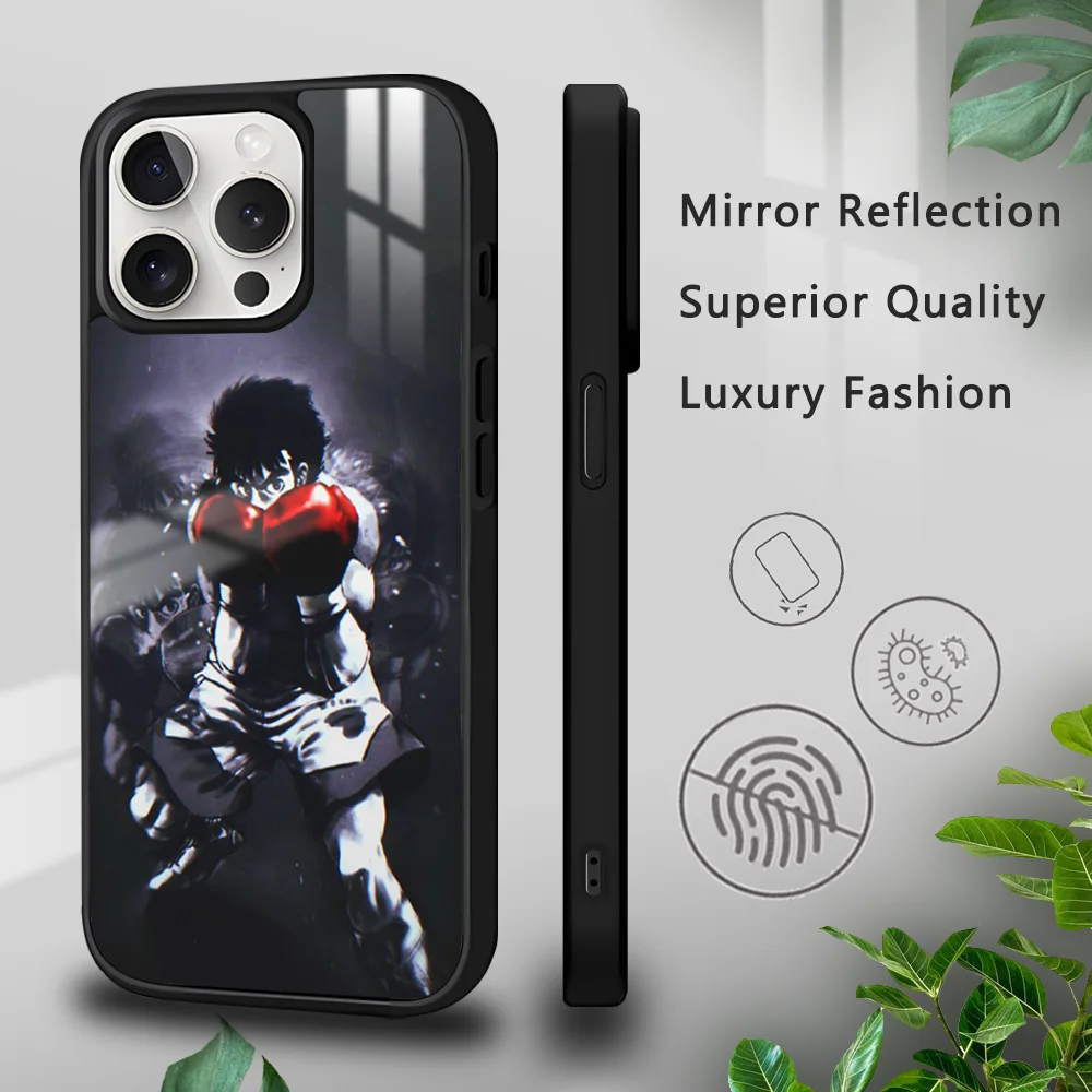 

H-Hajime No Ippo Anime Phone Case For iPhone 16 15 14 13 12 11 Pro Xs Max Mini Plus Celulares Hard Funda