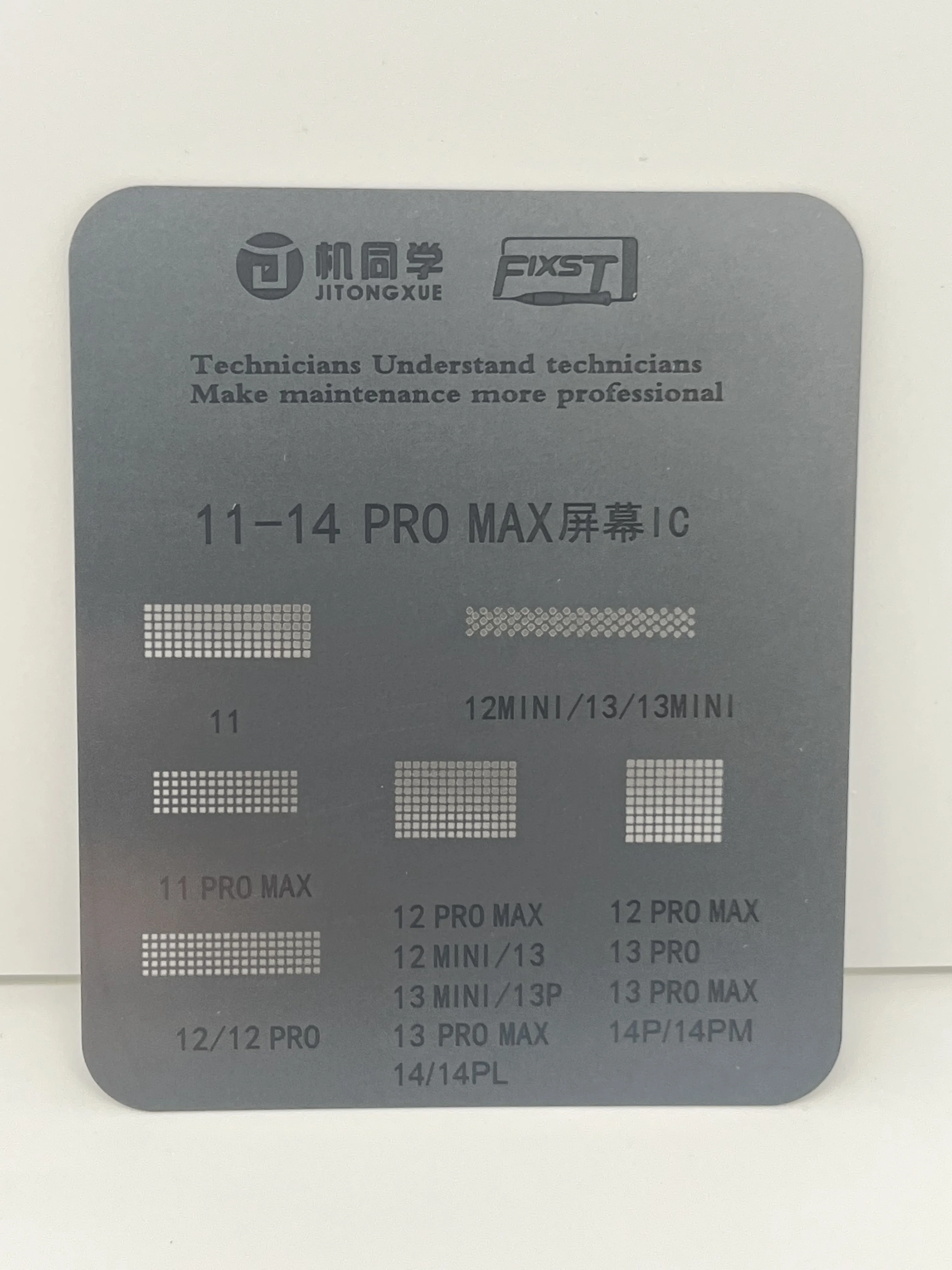 Newest FIXST 4PCS IP11-14 Series Screen IC BGA Reballing Stencil Template For Replace The IC To Solve The Pop-up Issue