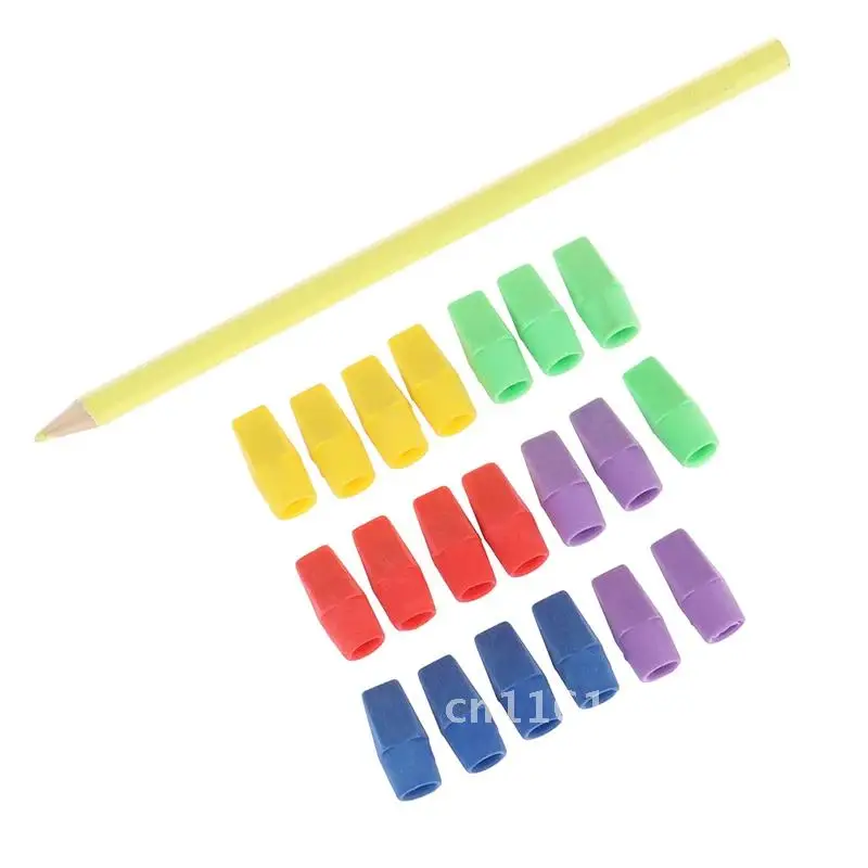 Gommes à crayon en forme de burin, dessus de crayon, capuchons de gomme, fournitures de peinture pour étudiants, papeterie, 3 pièces, 20 pièces