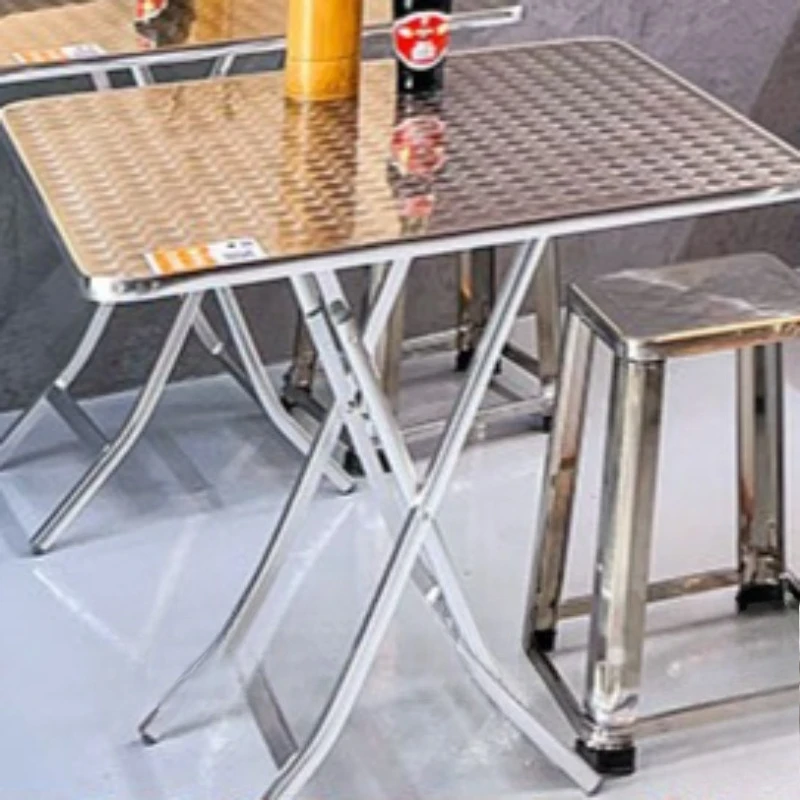 

Modern Simple Coffee Table Outdoor Waterproof Folding Small Dining Chair Round Square Cafe Furniture Couchtisch XY40KFZ