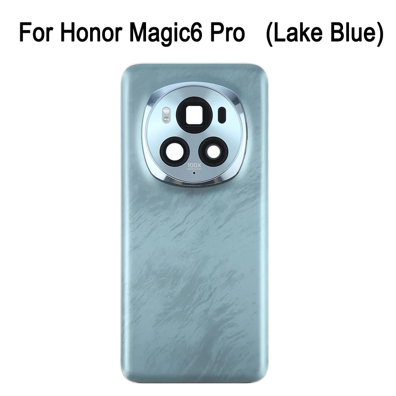 OEM غطاء خلفي للبطارية لهاتف Honor Magic6 6.78'' / Honor Magic6 Pro 6.80'' بوصة، غطاء خلفي مع جزء استبدال إطار عدسة الكاميرا