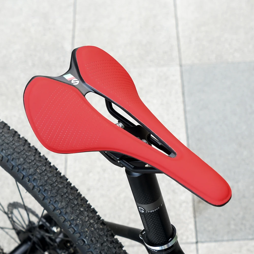 TOSEEK Ultralight Breathable Comfortable Seat Cushion Narrow and Small Saddle Recommended For Women Bike Saddle Parts Components