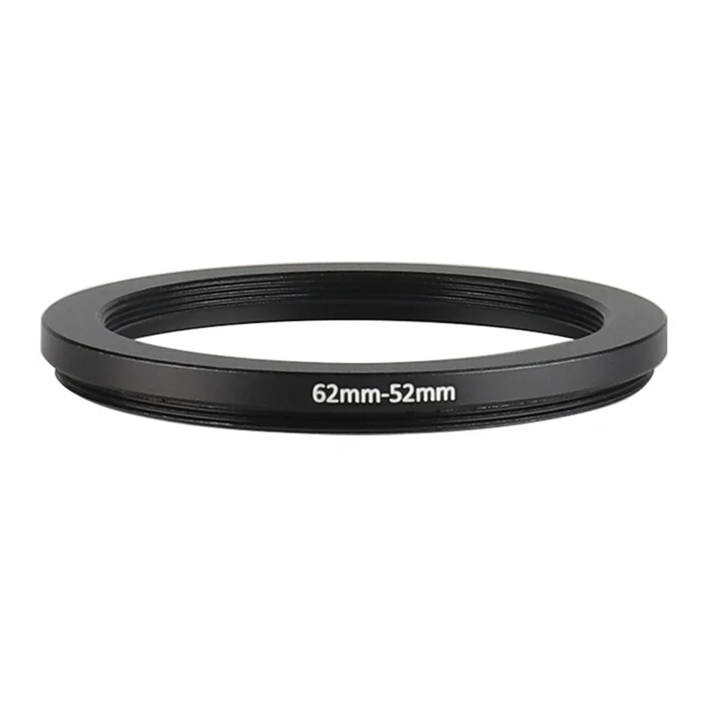 アルミ製ステップダウンフィルターリング,Canon, Nikon, Sony DSLRカメラレンズ用アダプター,62mm-52mm, 62-52mm, 62-52mm, 62-52mm, 62-52mm