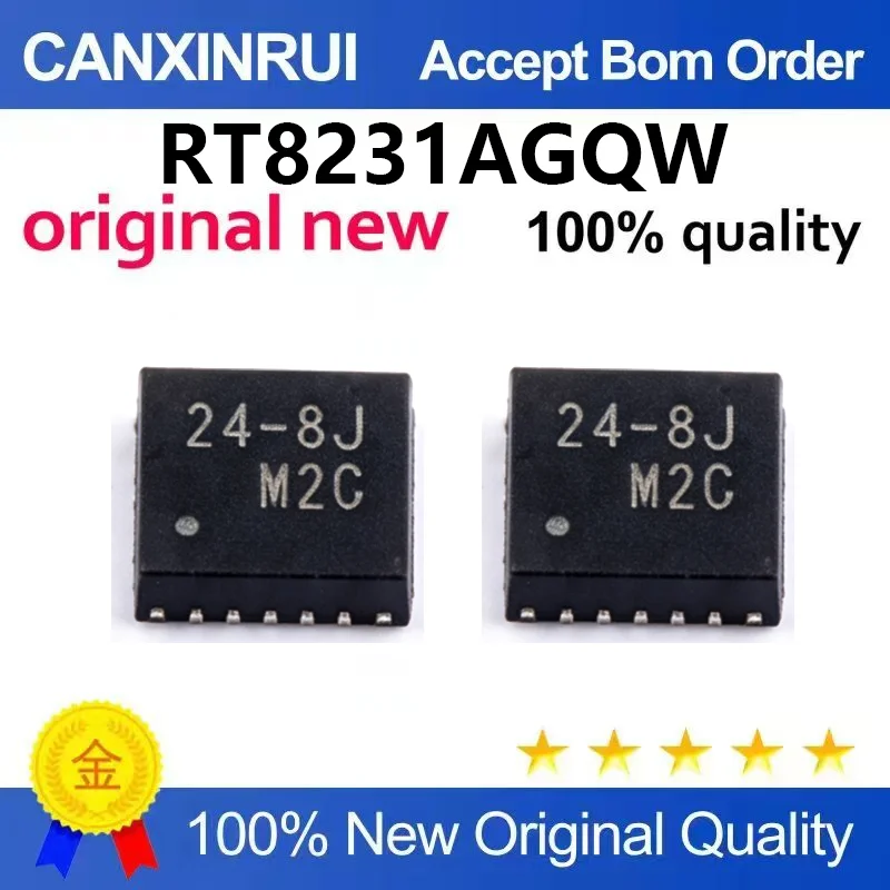 （5pcs-100pcs）Brand new original RT8231AGQW silk screen 24=* * WQFN-20 DDR memory power controller chip