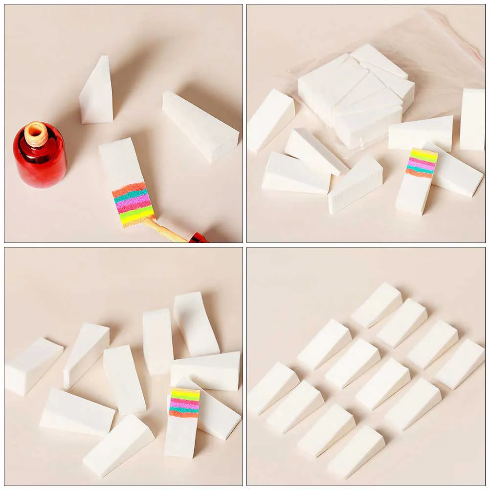 

Набор для стемпинга из 30 треугольных губчатых штампов для нейл-арта, инструменты для маникюра, надежный портативный дизайн для салона, дома и DIY маникюра