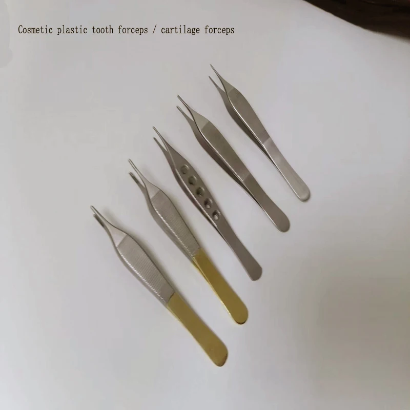 

Cosmetic plastic boutique high-quality tweezers, toothed tweezers, cartilage tweezers double eyelid plastic tools.