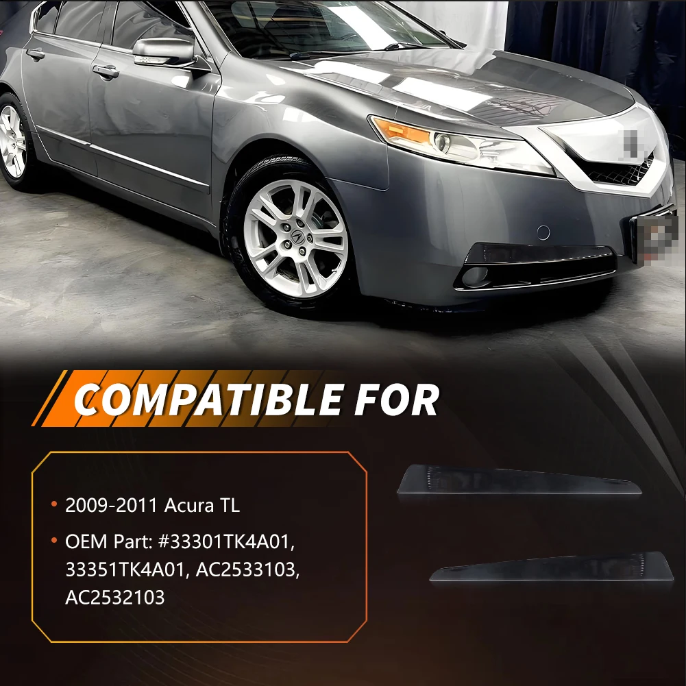2X  Front Bumper Turn Signal Light Parking Light Housings For 2009 2010 2011 Acura TL Auto accessories No Bulb/Socket Include