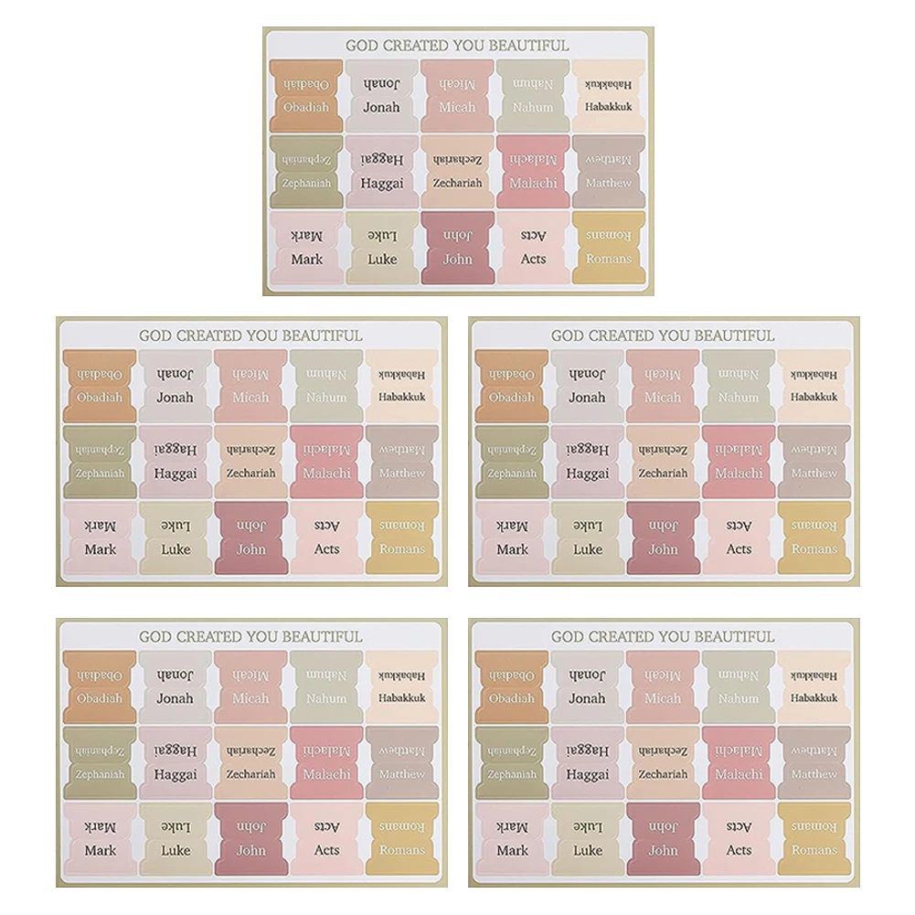 5 листов, библейская этикетка с индексом, наклейка, индексы с Библией, Легко читаемые книги с Библией, товары для изучения, декоративные этикетки для изучения и чтения