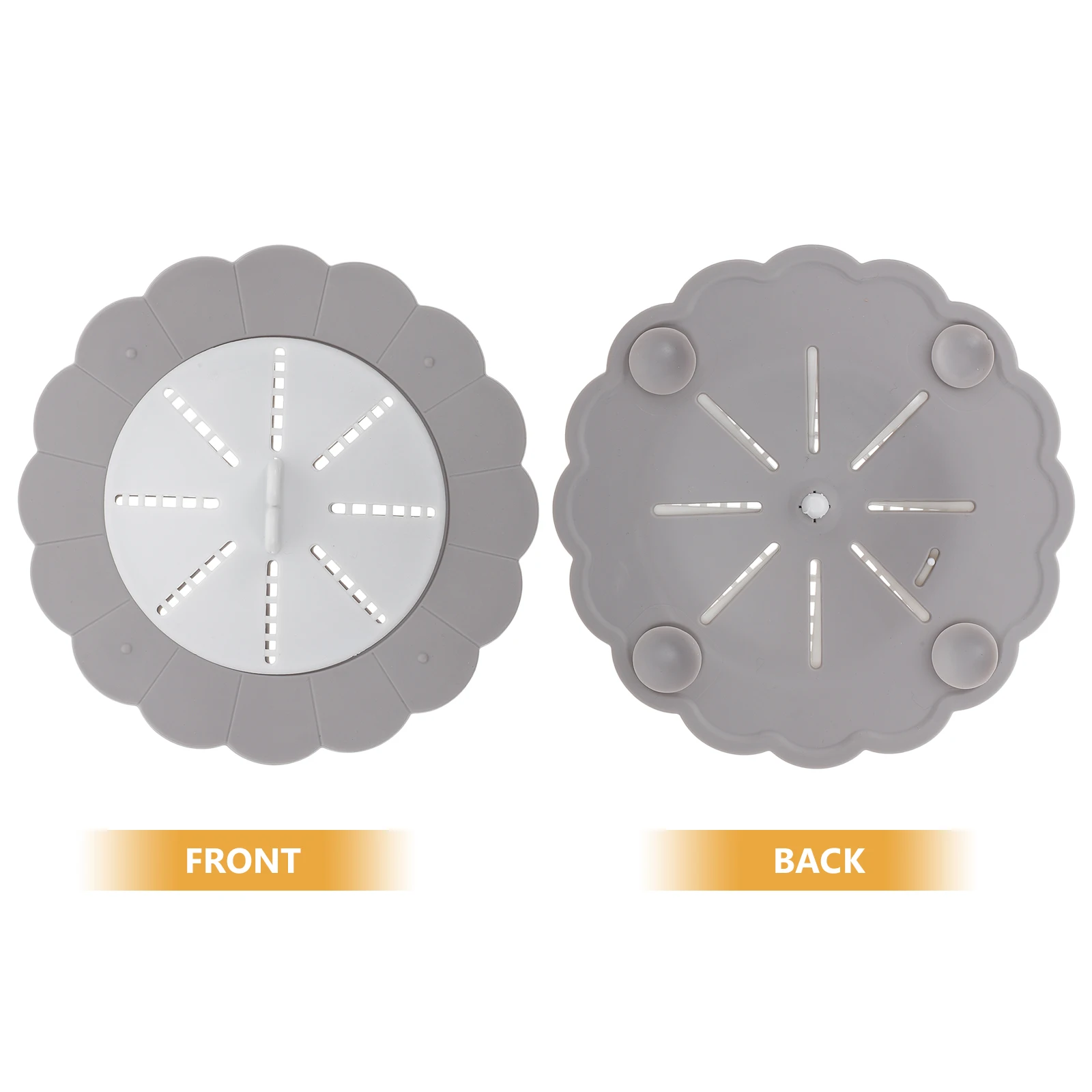 

2Pcs OdorProof Floor Drain Cover Durable TPR Spiral Stopper Water Drainage Strainer Seal Core Bathroom Kitchen Use Easy