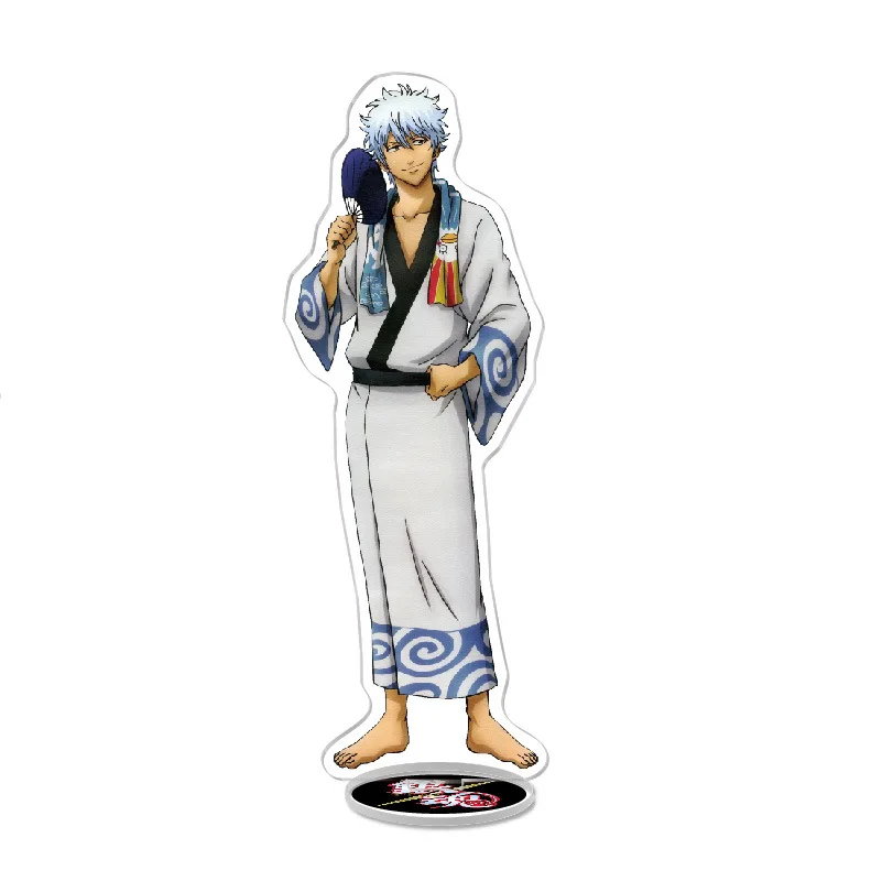 أنيمي جينتاما الاكريليك حامل يوروزويا جينتوكي أرقام المنمنمات مانغا التماثيل المرآب أطقم نموذج اللعب GK الحلي الديكور #6