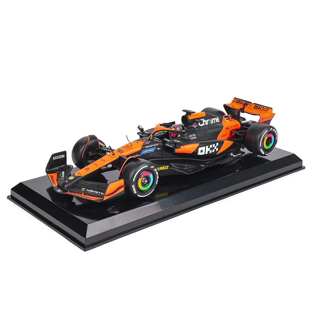 Bburago 1:24 McLaren F1 Team 4 # Lando Norris 81 # Oscar Piastri Druckguss-Automodell Geschenkspielzeug Ferrari Red Bull Mercedes Benz – Detail 11